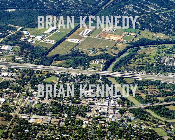 2025 Aerial Photography Photo of Bastrop Texas Watermarked by Brian Kennedy